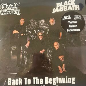 Ozzy Osbourne Black Sabbath Back to the Beginning 2-lp colored vinyl w/poster